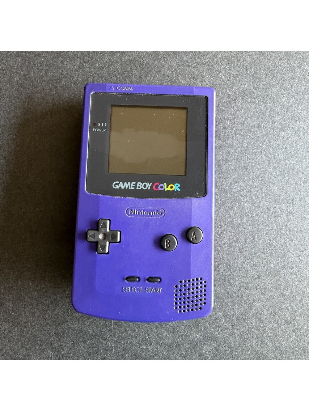 Nintendo Game Boy Color CGB-001 Grape Purple Handheld Console Tested Working